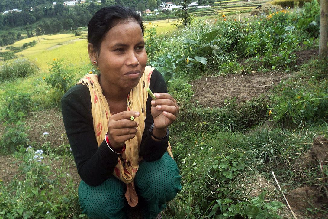 Eine Dalit-Frau in Nepal. Die Umsetzung des Gesetzes gegen Diskriminierung und Unberührbarkeit von 2011, das die Kastendiskriminierung abschafft, ist in Nepal ein wichtiges Menschenrechtsanliegen. Foto: LWB/Lucia de Vries