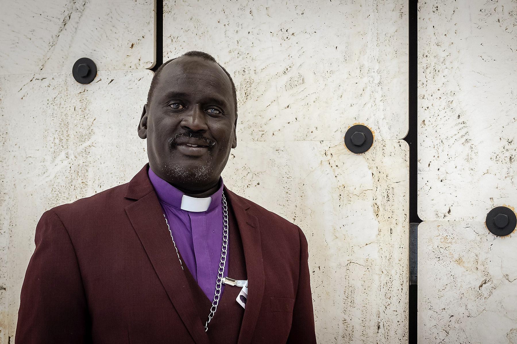 Bischof Isaiah Majok Dau ist der Leitende Bischof der Sudanesischen Pfingstkirche. Foto: LWB/A. Danielsson