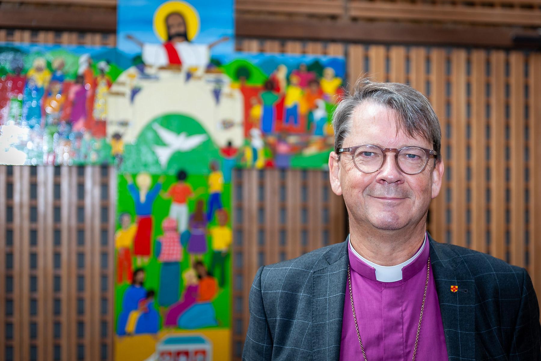Bishop Johan Tyrberg, Diocese of Lund, Sweden, during a visit to the LWF Communion Office in Geneva, Switzerland, September 2021. Photo: LWF/S. Gallay