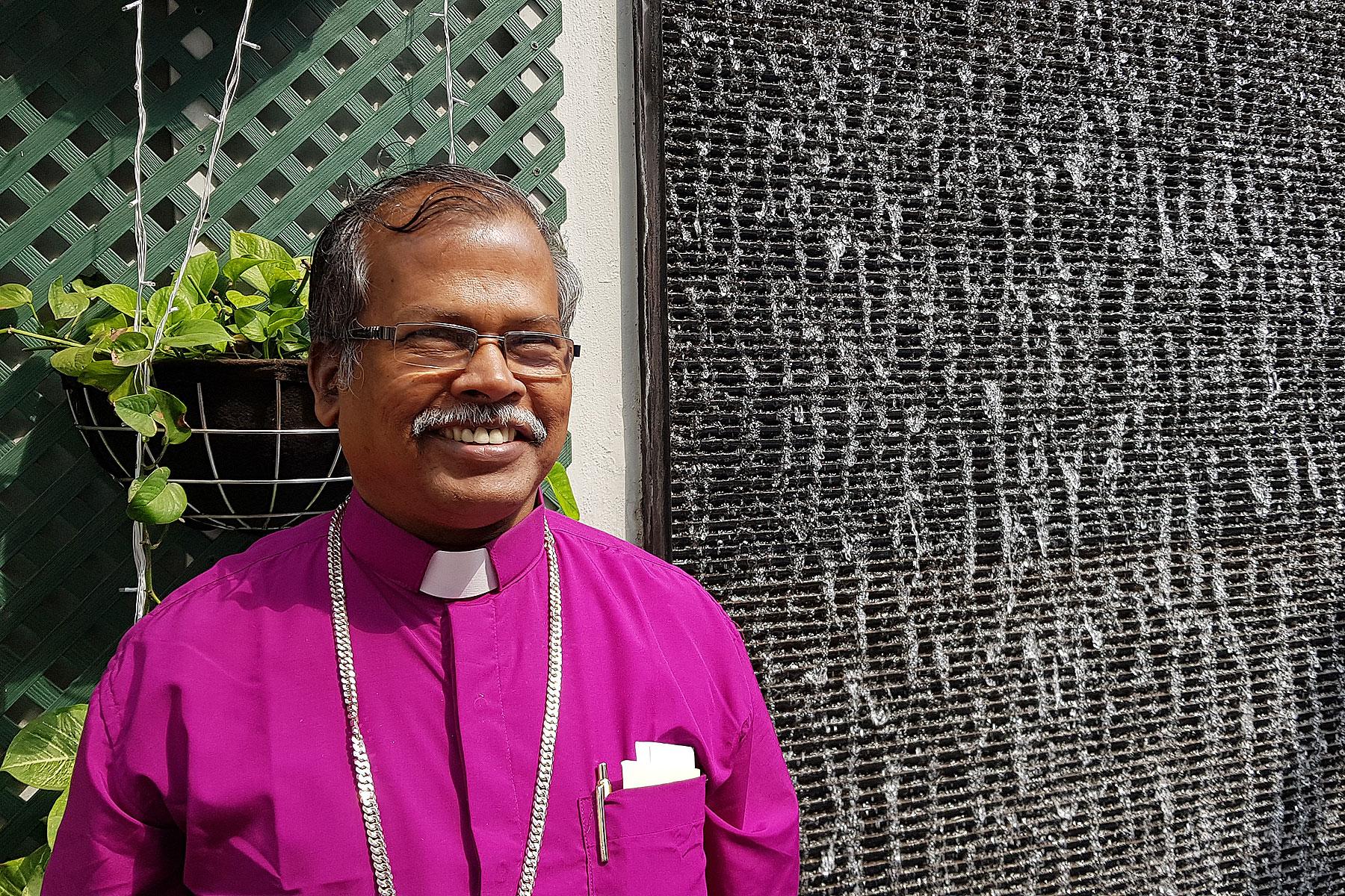 Bishof Daniel Jayaraj von der Tamilischen Evangelisch-Lutherische Kirche. Foto: LWB/P. Lok