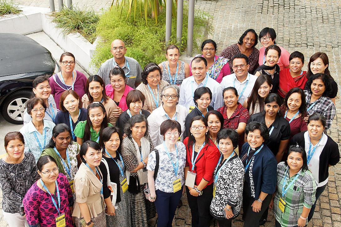 Die Teilnehmenden der FKG-Asien-Tagung 2014. Foto: LWB/Olivia Payung