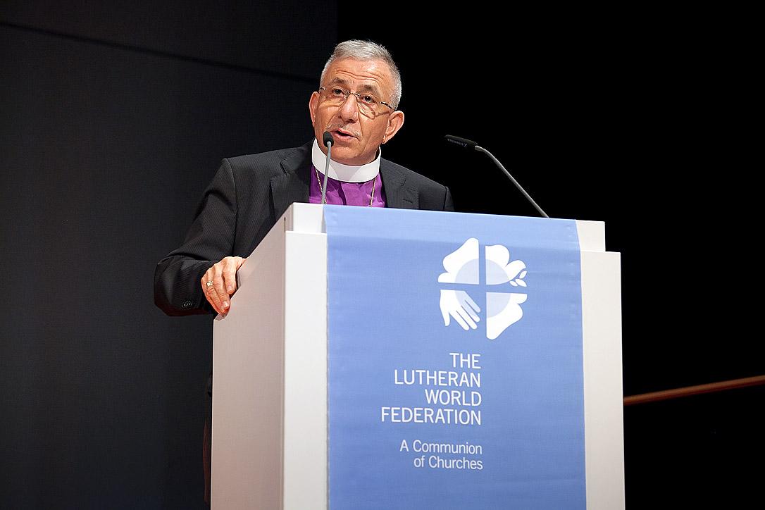 Meeting of the LWF Council, Wittenberg, Germany, 15â21 June 2016. Presidentâs address by Bishop Munib A. Younan. Photo: LWF/Marko Schoeneberg