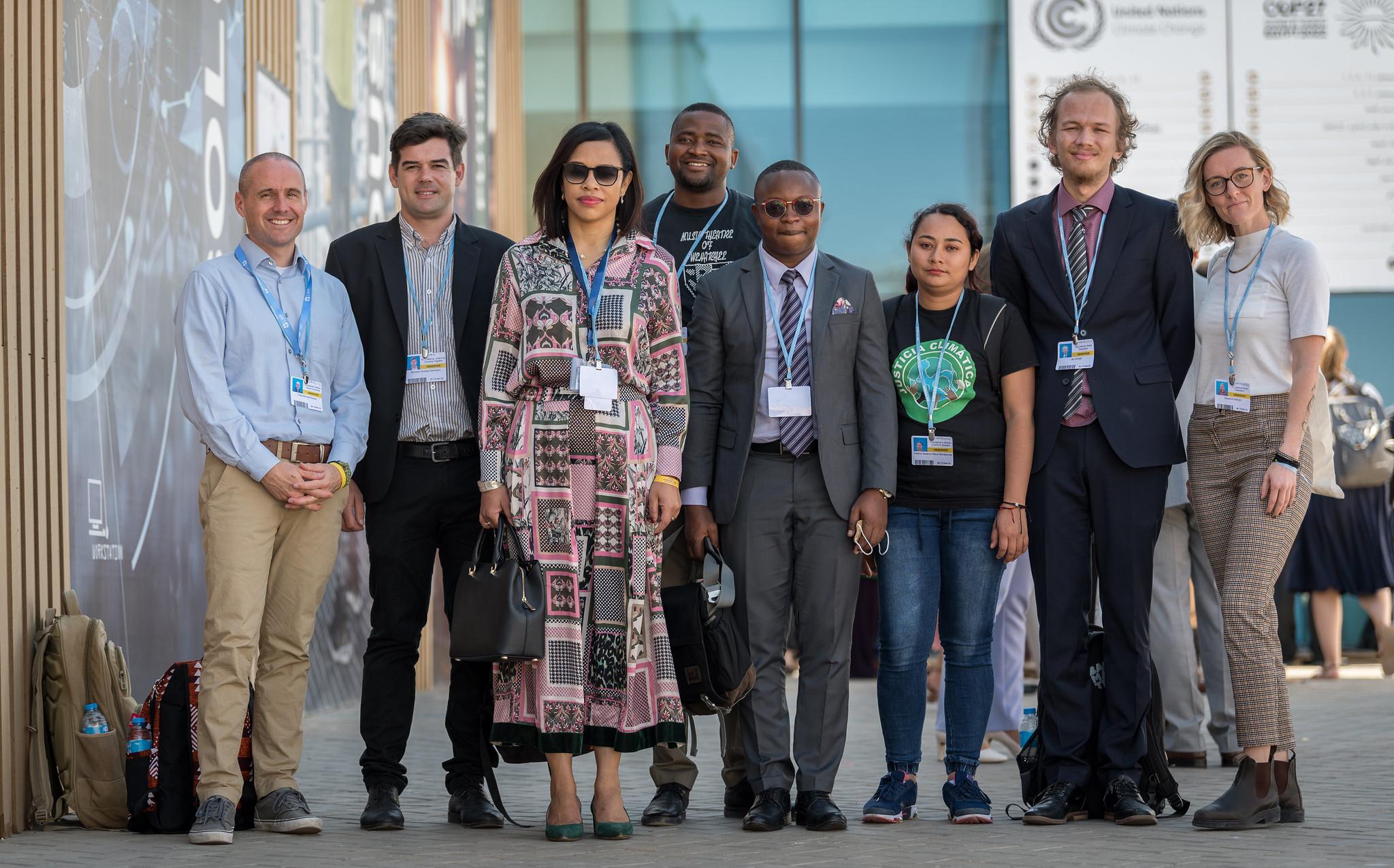 LWF delegates with Vahinala Raharinirina, director of the president’s cabinet of Madagascar, to reach out to the government to promote climate and social justice in the country.