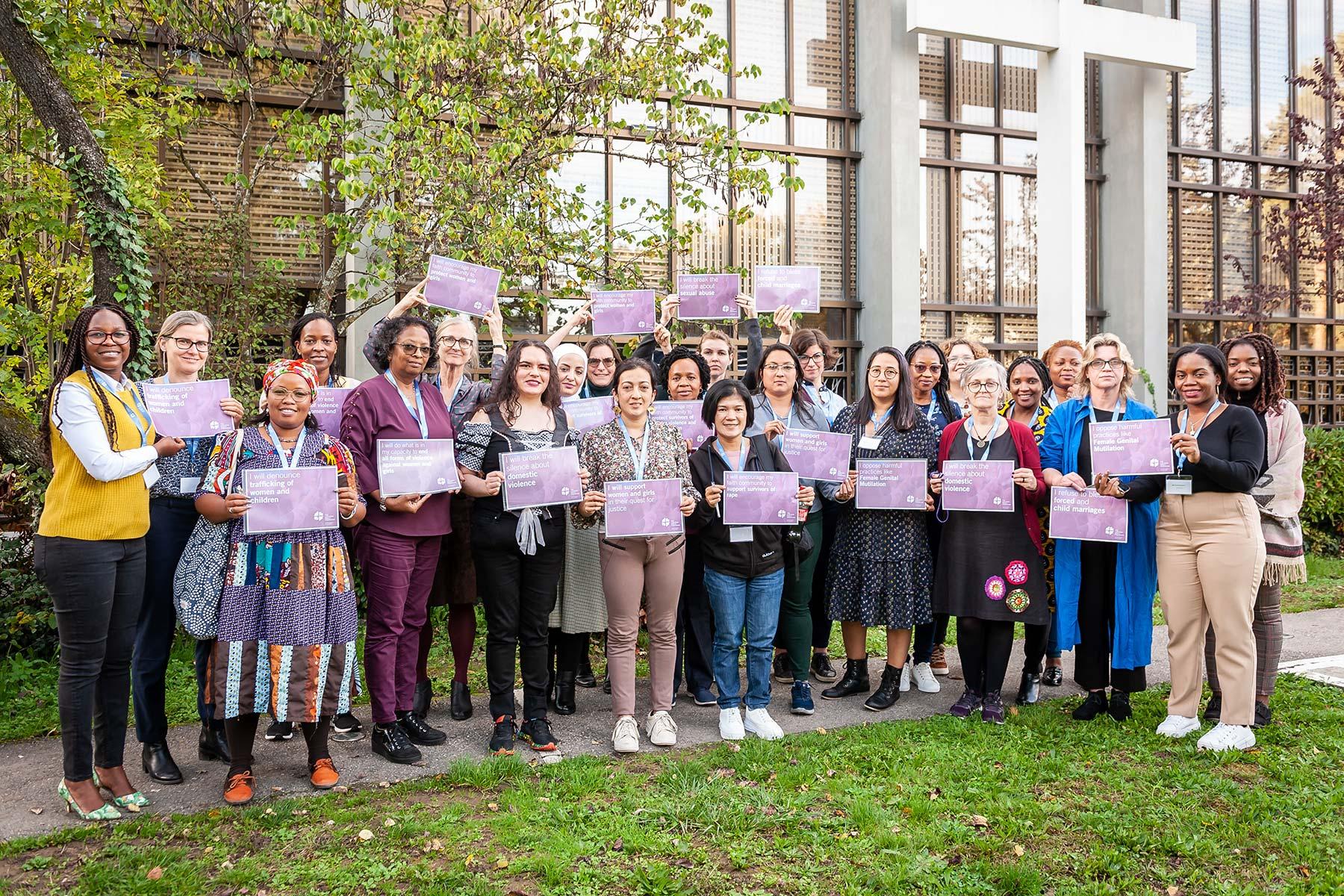 Participants at a 2022 Women's  Human Rights Advocacy Training session, at the Ecumenical Center in Geneva (Swizerland). Photo: LWF/S. Gallay