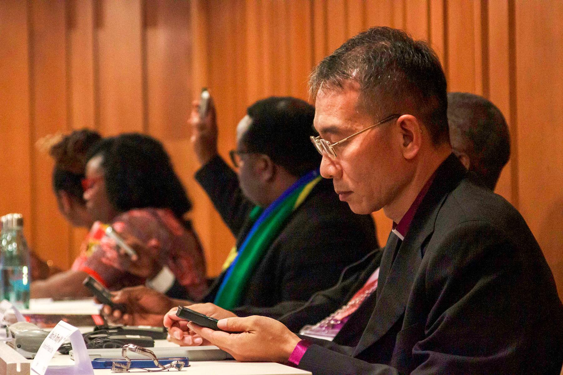 Delegates from LWF member churches discuss and vote on public statements