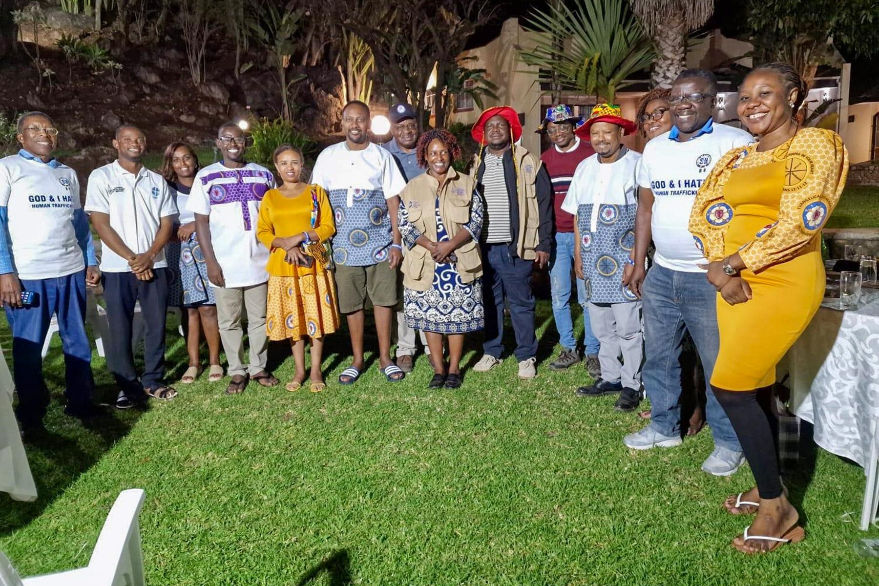 The Symbols of Hope global team comprising LWF and country program staff, during the visit to Zimbabwe. Photo: LWF/Monmo Dahiru Moodi