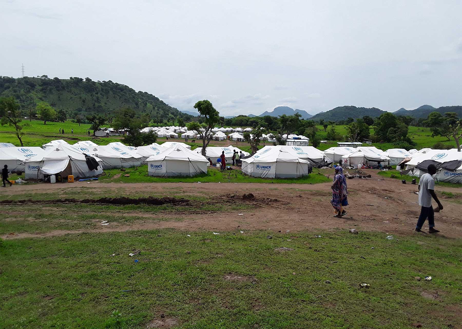 Das Flüchtlingslager Kumer in Nord-Gondar, Äthiopien