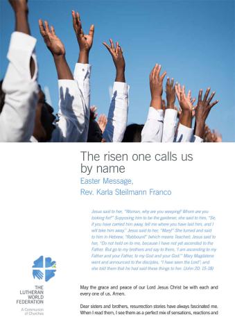 The risen one calls us by name – Easter Message 2022
