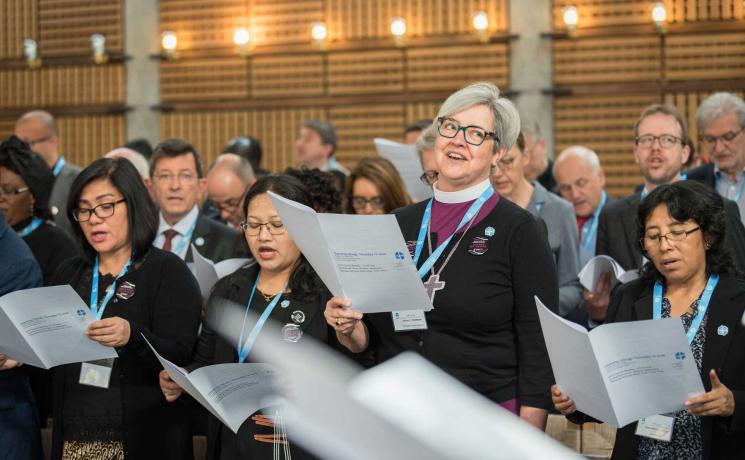 The 2022 LWF Council meeting takes place in Geneva on 8-14 June. The LWF Council meets yearly and is the highest authority of the LWF between assemblies. It consists of the President, the Chairperson of the Finance Committee, and 48 members from LWF member churches in seven regions. Photo: LWF/Albin Hillert