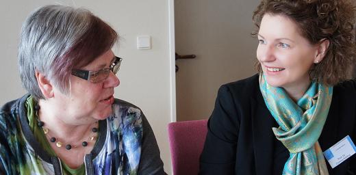 Participants in the Eisenach consultation included (left) Dr Jutta Hausmann from Hungary, and Dr Corinna KÃ¶rting from Germany Â© LWF/I. Benesch