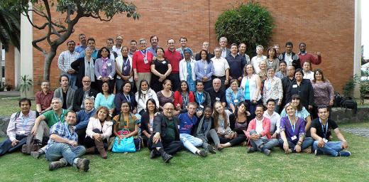 Lutheran leaders from Latin America and the Caribbean at the Mexico City leadership conference. Photo: Adriana CastaÃ±eda