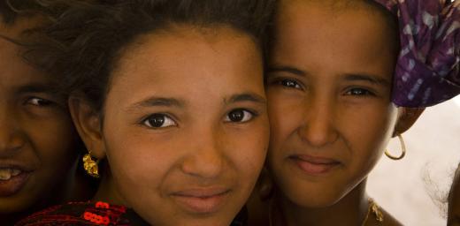 Sisters Fadimata and Mohassa in the LWF-managed Mbere refugee camp in southeastern Mauritania. Â© LWF/Thomas Ekelund