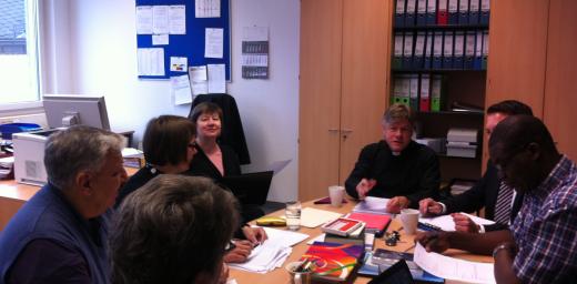Members of the LWF-PCPCU liturgical working group at their first meeting in WÃ¼rzburg, Germany. LWF/A. Burghardt