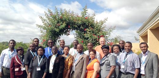 Theologians attending the regional hermeneutics workshop in Johannesburg, South Africa. Photo: LWF/I. Benesch