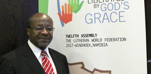 Rev. Dr Ishmael Noko presented the LWF Assembly theme 