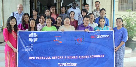 Participants in the first workshop on the 2015 UPR preparation in Yangon. Photo: Equality Myanmar