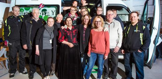 Members of a âShared Tableâ team that collects and distributes food in Vantaa, Finland. Photo: Jani Laukkanen