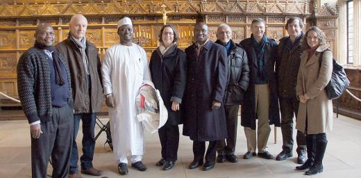 Christian and Muslim participants of the 2014 consultation in Germany, visiting the Hall of Peace in MÃ¼nster, which commemorates the 1648 Treaty of Westphalia. Photo: Marion von Hagen
