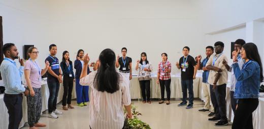 Morning Devotion during the Global Young Reformersâ Network 2.0 Asia Regional Meeting in 2019. Photo: LWF/Johanan Celine Valeriano