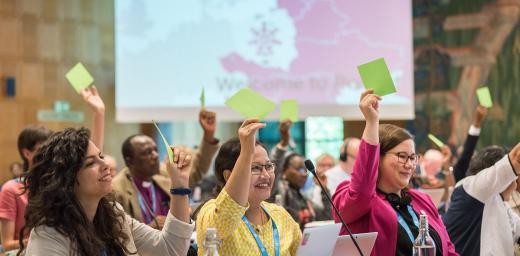 The LWF Council meets yearly and is the highest authority of the LWF between assemblies. The 2019 LWF Council met in Geneva. Photo: Albin Hillert/LWF