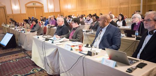 Newly elected Lutheran World Federation Council meets for the first time in Windhoek, Namibia on 17 May 2017. Photo: LWF/Albin Hiller