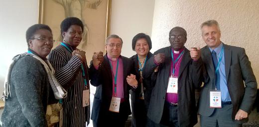 LWF church leaders #fastfortheclimate at the Partnership Consultation of the Evangelical Lutheran Church of Finland. Photo: LWF