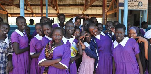Girls in primary school in Kakuma refugee camp, Kenya. LWF is working to protect their right to education and a childhood without violence. Photo: LWF/ C. KÃ¤stner