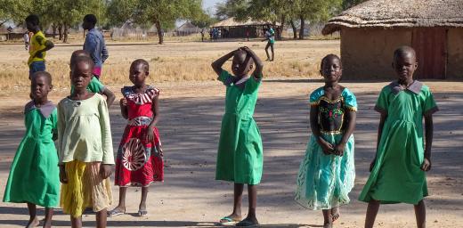 A group of children in Jonglei state, South Sudan. Photo: ALWS/ Julie Krause