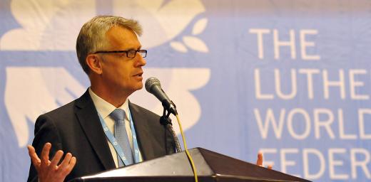 General Secretary Rev. Martin Junge at the LWF Council Meeting in Medan, Indonesia, June 2014. Photo: LWF/M. Renaux
