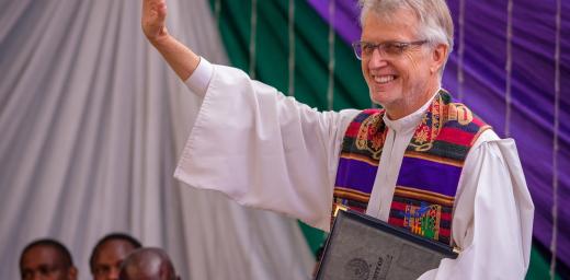 Rev. Martin Junge during a solidarity visit to Zimbabwe in March 2020. Photo: LWF/A. Danielsson