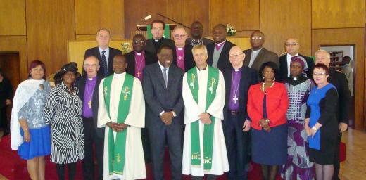 LWF delegation with Namibian Prime Minister and church leaders Â© LWF/Klaus Rieth