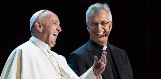 Pope Francis and LWF General Secretary Rev. Dr Martin Junge at the Joint Commemoration of the Reformation in MalmÃ¶ Arena. Photo: Church of Sweden