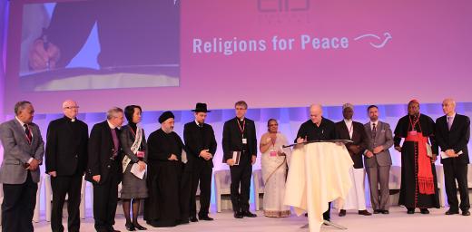 LWF President Younan (third left) at the Religions for Peace Assembly. Photo: Religions for Peace