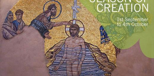 Baptism of Jesus Mosaic, Chapel of the Ecumenical Center, Geneva. Photo: LWF/S. Gallay