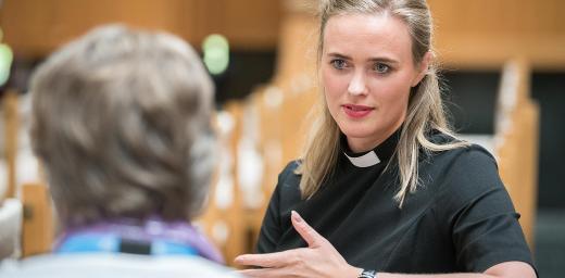 Thuridur BjÃ¶rg Wiium Arnadottir is one of the youngest Lutheran pastors, serving in The Evangelical Lutheran Church of Iceland. Photo: LWB/Albin Hillert