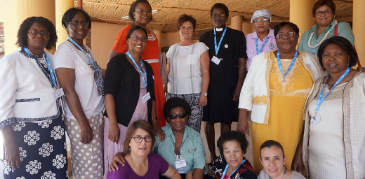LWF staff join women from Namibiaâs Lutheran churches at the November meeting in Windhoek, kicking off womenâs preparations to host the Pre-Assembly and the Twelfth LWF Assembly in May 2017. Photo: LWF