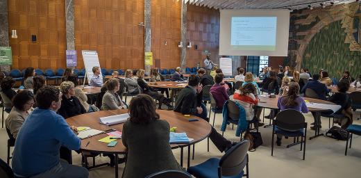 LWF Communion Office staff participate in a workshop on preventing sexual harassment in the workplace. The workshop followed the 2017 Assembly commitment to focus work on eliminating sexual and gender based violence. Photo: LWF/S. Gallay 