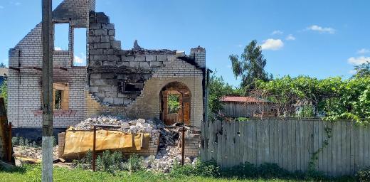 Houses in Chernihiv, Ukraine