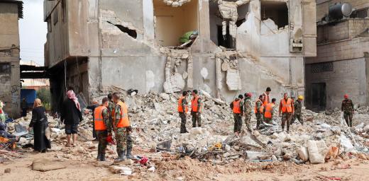 Syria earthquake - destruction
