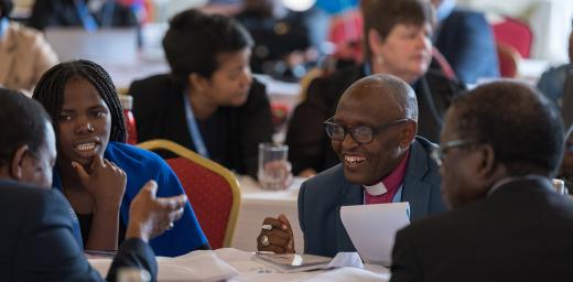 Space for exchange and praying together to promote communion-building: At the beginning of the new year, church leaders of the Africa Region met for an online meeting. That new format supports in-person meetings like the Africa Pre-Assembly held in May last year. Photo: LWF/Albin Hillert