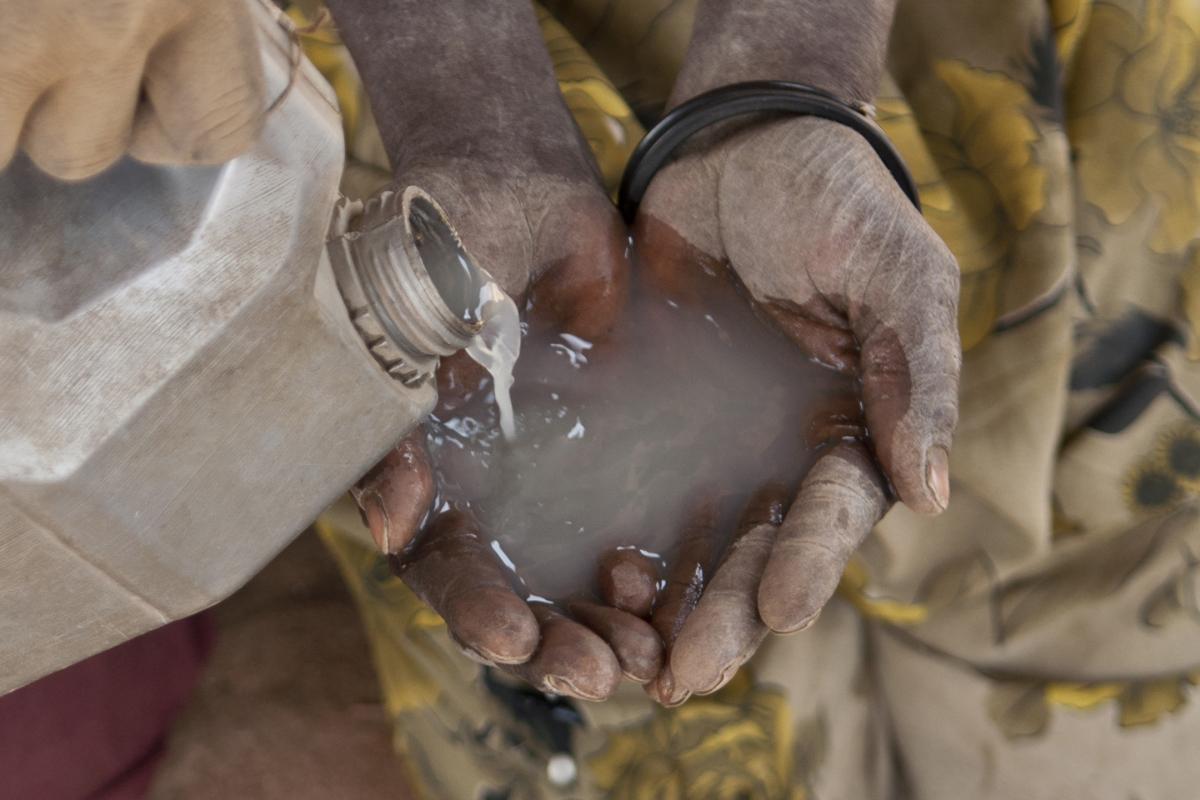 Many of those displaced rely on untreated water from swamps and rivers. The LWF provides water treatment tablets to purify drinking water. Photo: Melany Markham