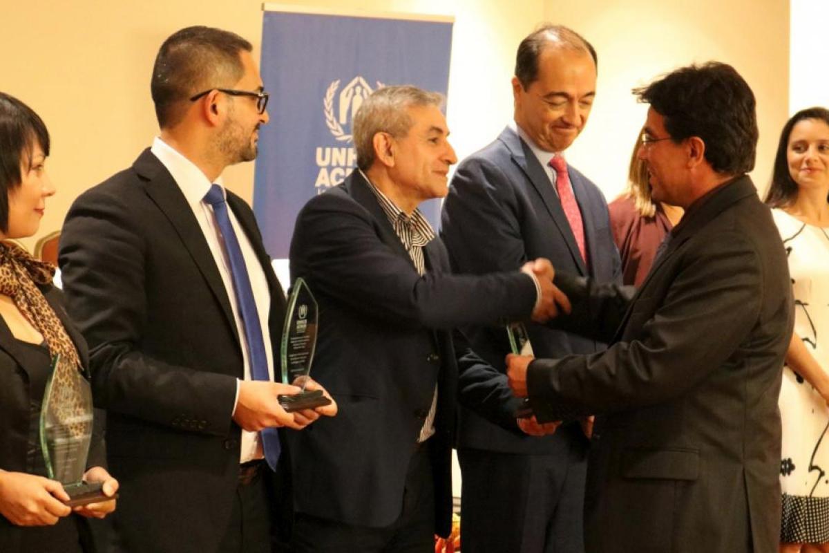 The UNHCR "Living Integration Seal” recognizes ILCO and 26 other public and private organizations for their response to refugees and asylum seekers in Costa Rica. Photo: UNHCR/Austin Ramírez