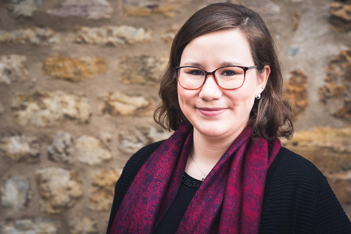LWF Council member Julia Braband is a student of theology and a nurse. She volunteered to work in the COVID-19 isolation ward of a hospital in Erfurt, Germany. Photo: Christiane Claus Fotografie