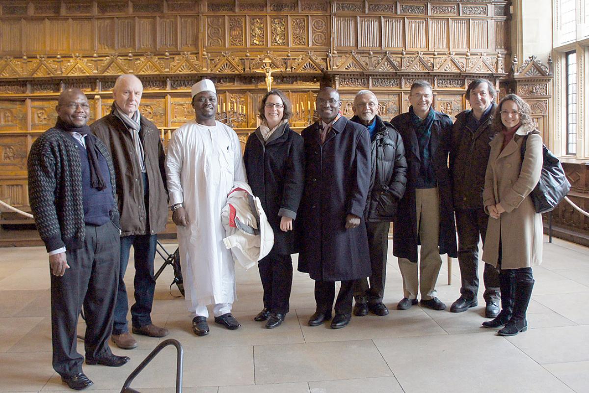 Christian and Muslim participants of the 2014 consultation in Germany, visiting the Hall of Peace in Münster, which commemorates the 1648 Treaty of Westphalia. Photo: Marion von Hagen