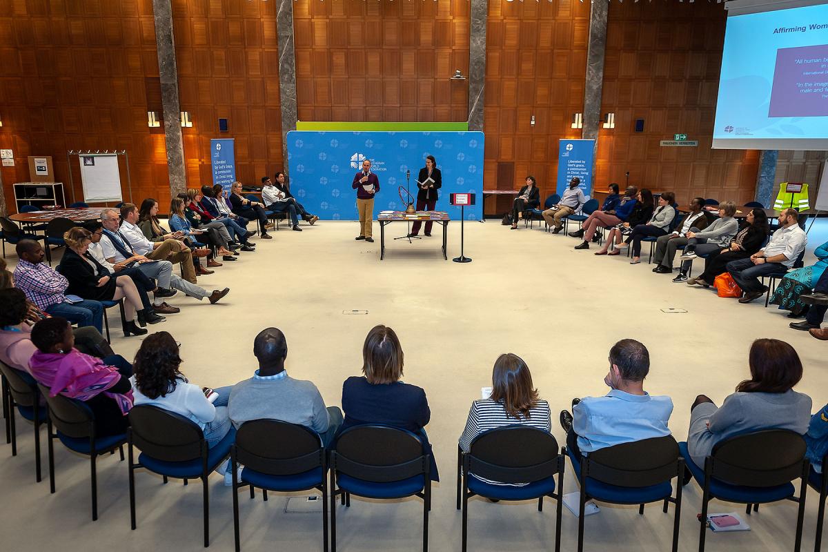LWF Communion Office staff marked the 2019 International Women’s Day by taking part in activities on gender justice. This included quizzes, book presentations and reflections from General Secretary Rev. Dr Martin Junge. Photo: LWF/S. Gallay