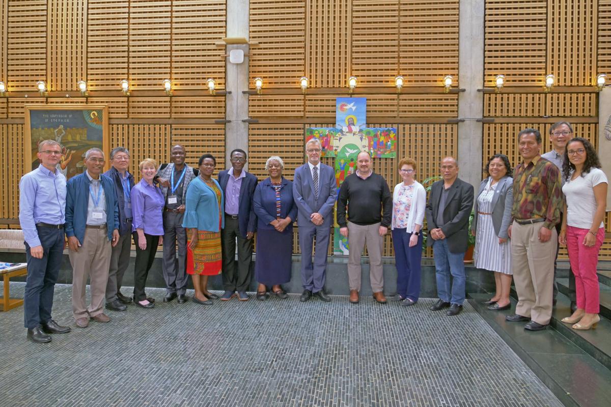 Participants of the 2019 Retreat of Newly Elected Leaders with LWF General Secretary Rev Dr Martin Junge and LWF Area Secretaries. Photo: LWF/C. Kästner