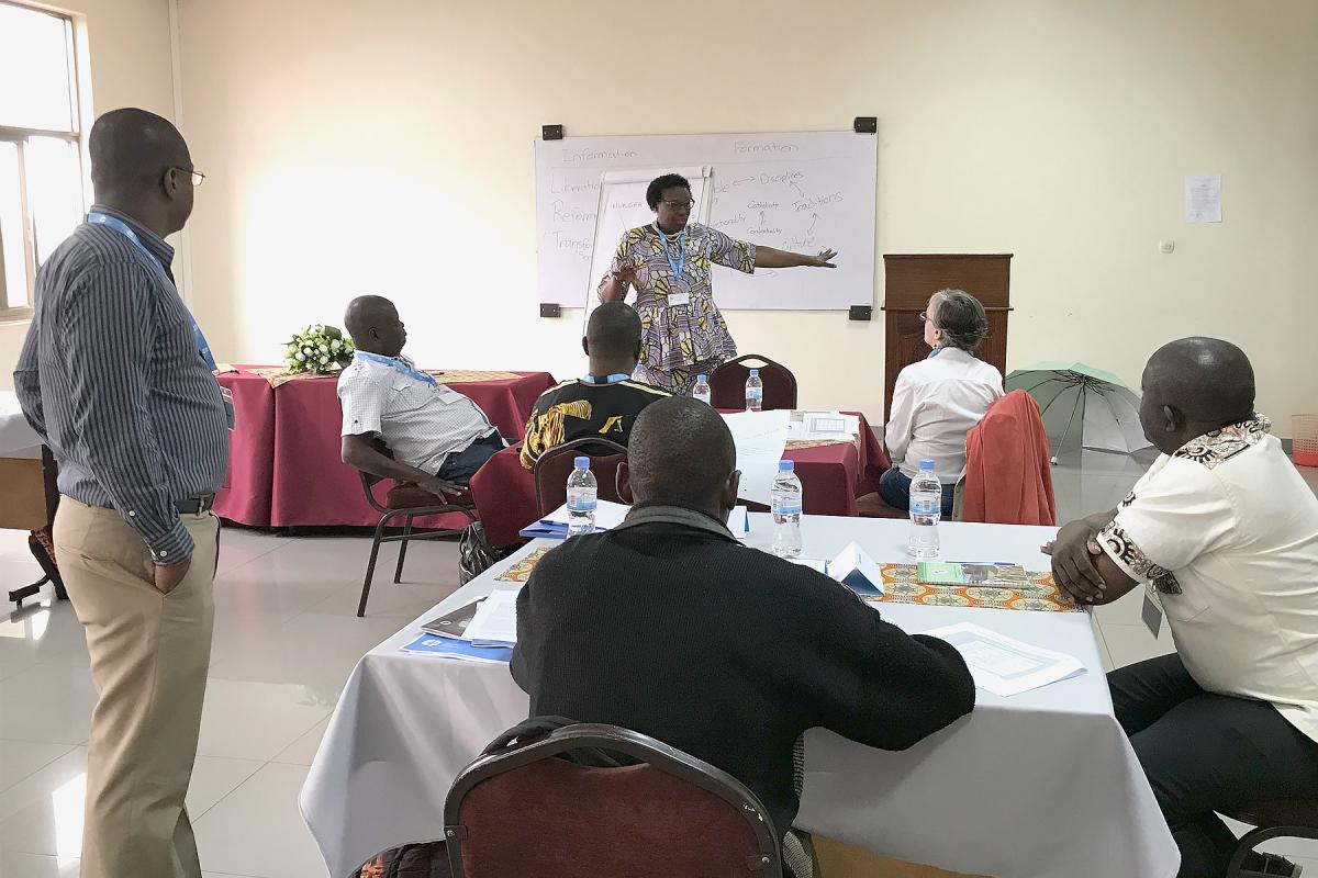 Participants of the theological education workshop looked at new ways of teaching that are critical and creative. Photo: Chad Rimmer