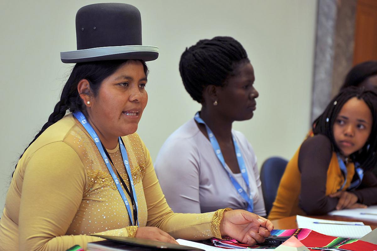 An LWF participant at the gender justice training course, Rita Flore, says the pain of discrimination drives her determination to overcome the situation. Photo: LWF/S.Gallay