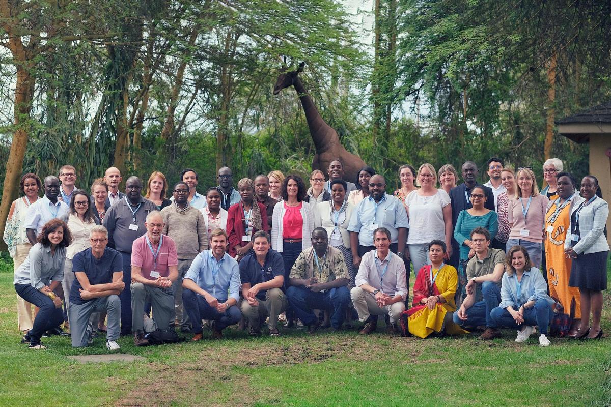 LWF World Service staff meet in Naivasha, Kenya for the 2022 Global Leadership Team Meeting (GLTM) in-person for the first time in three years. Photo: LWF/M. Renaux 